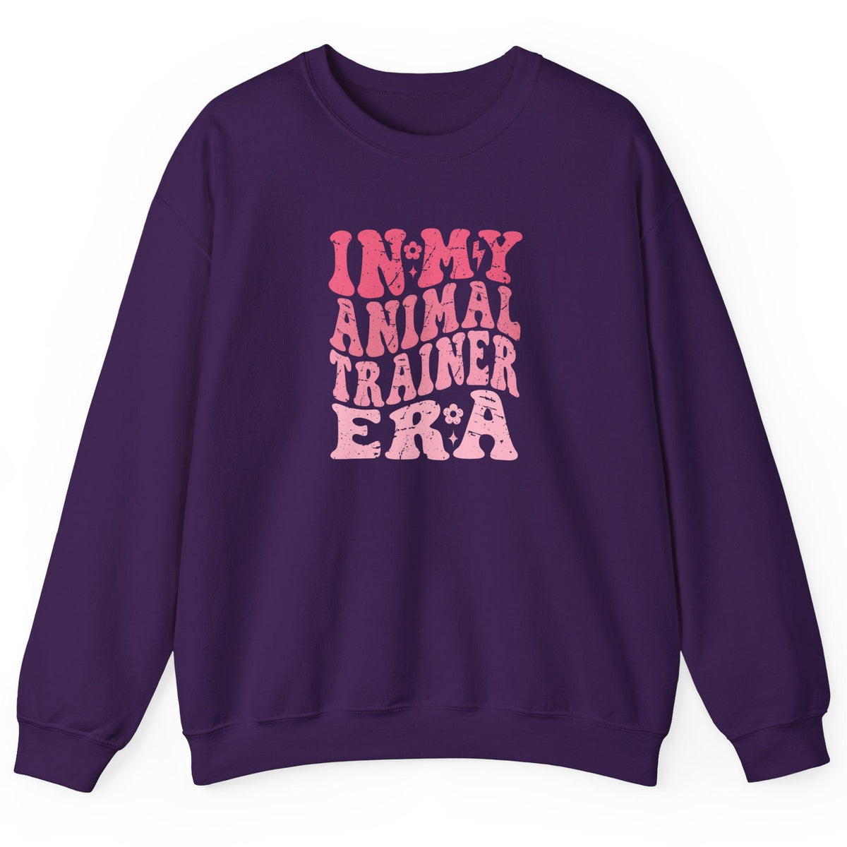 Retro Animal Training Era Sweatshirt, shown in Purple