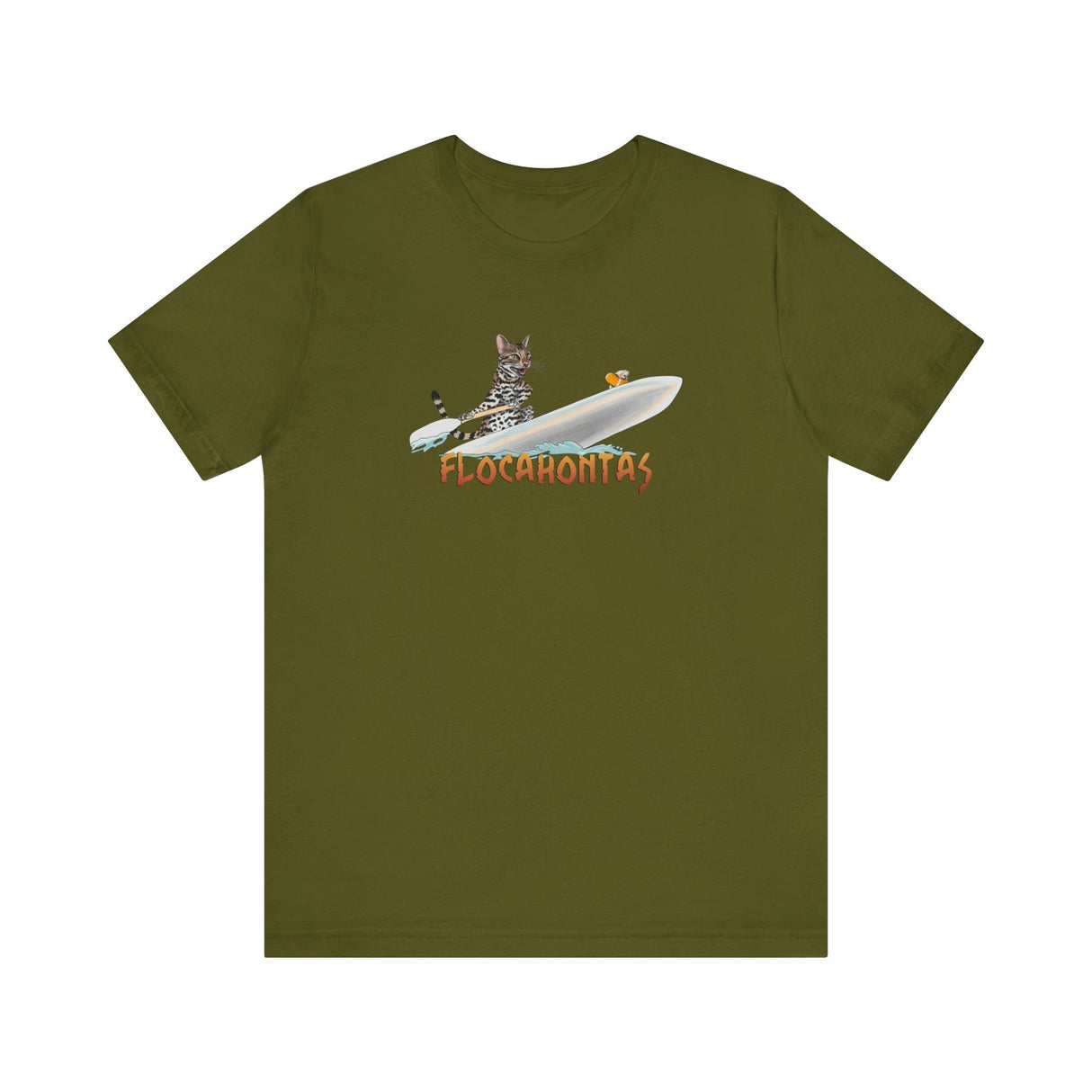 Flocahontas Unisex Tee - Flounder the Purrmaid with Mouse Toy Design