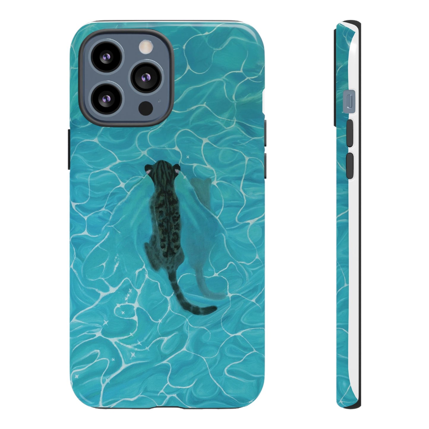 Phone Cases Purrmaid Painting featuring Flounder