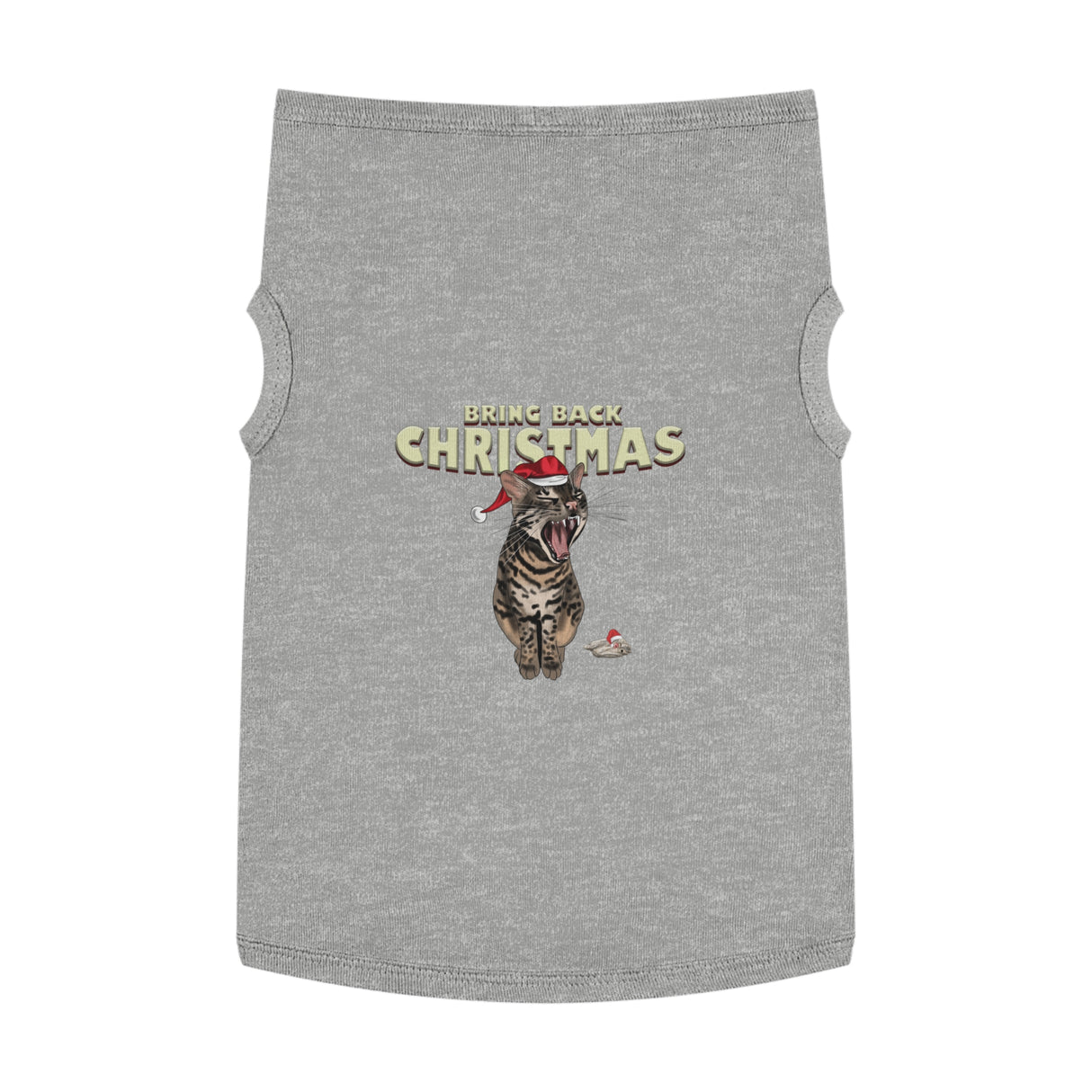 Flounder Cat - Bring Back Christmas Pet Tank Top