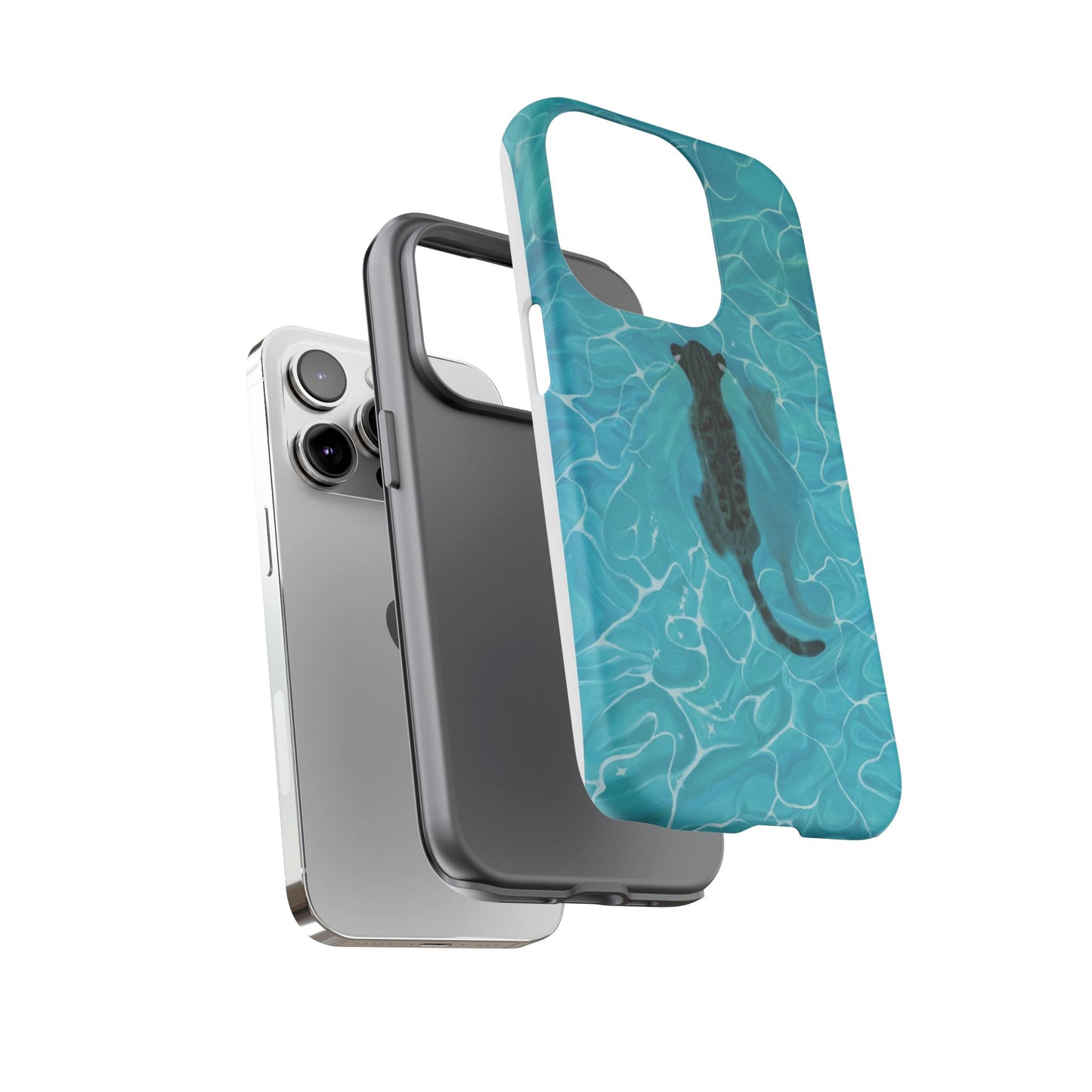 Phone Cases Purrmaid Painting featuring Flounder