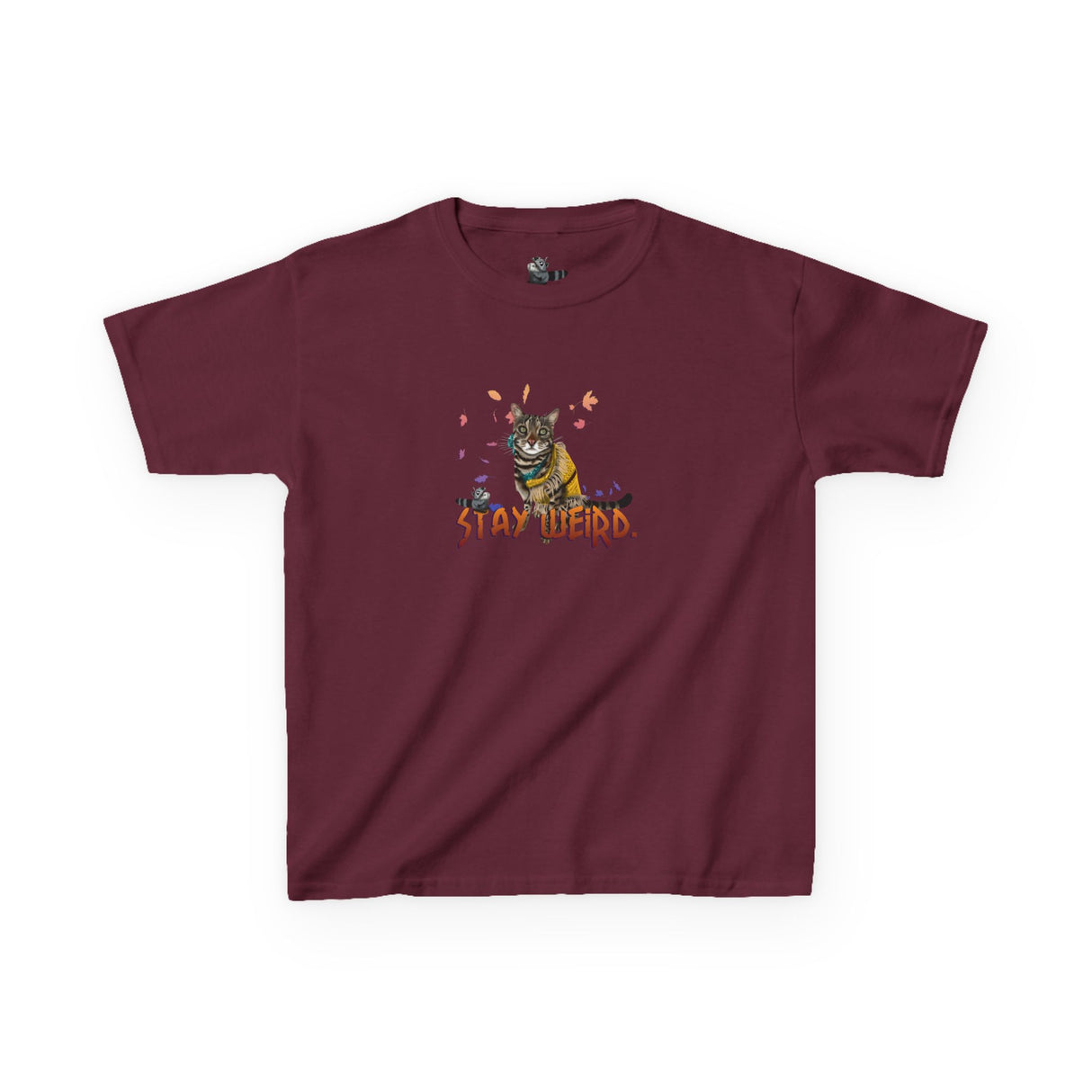 Stay Weird Flocahontas Kids T-Shirt — Hand-Drawn Character Tee