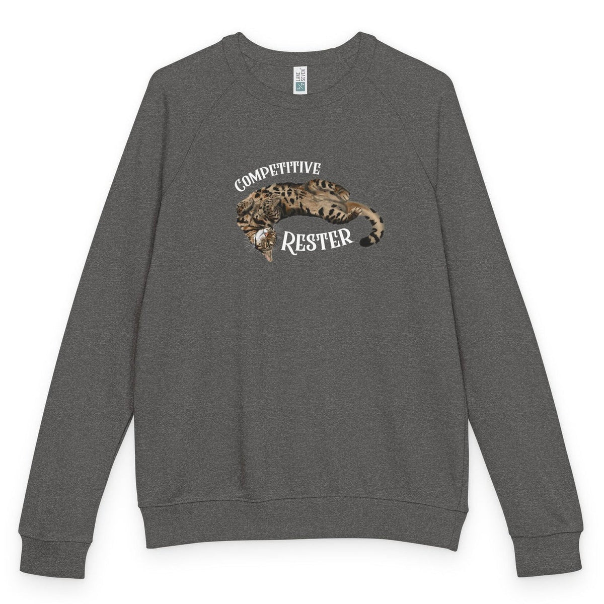 Competitive Rester Flounder raglan crewneck - Charcoal Heather