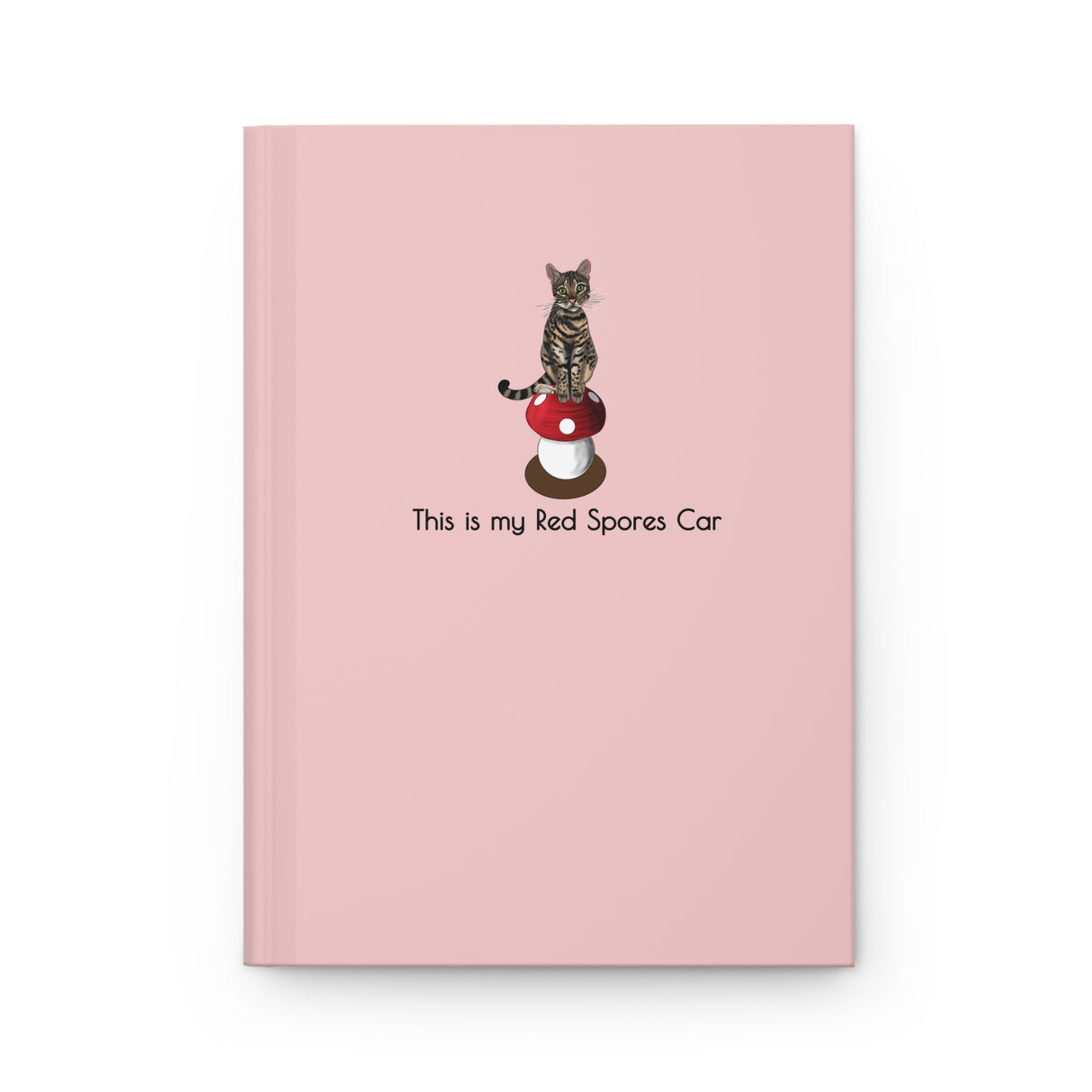 This is my Red Spores Car Hardcover Journal Matte featuring Flounder and Mouse Toy