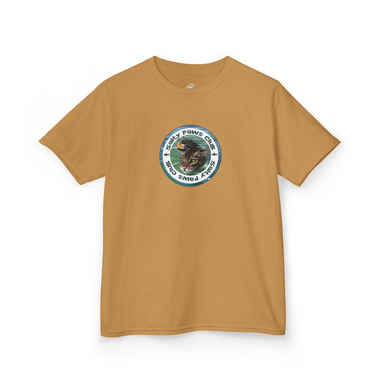 Kids Tee — "Salty Paws Club" Purrmaid Flounder & Life‑Vest Mouse Toy