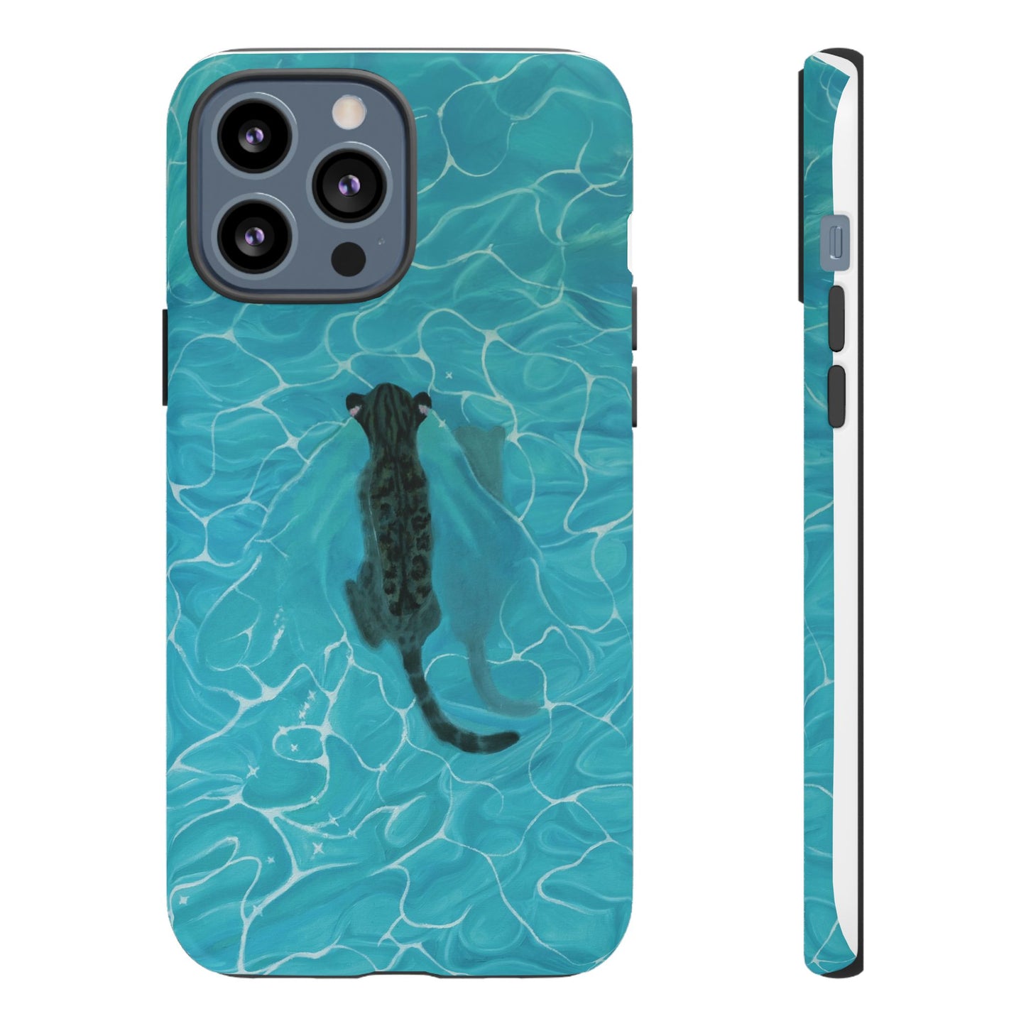 Phone Cases Purrmaid Painting featuring Flounder