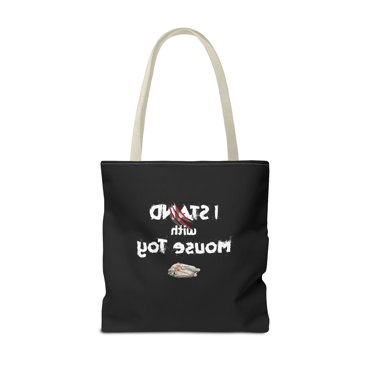 Mouse Toy Tote Bag - Hand Drawn Design by Nina