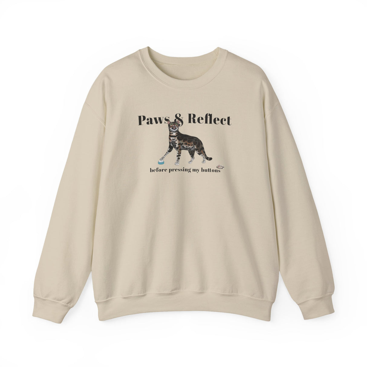 Cat Purrmaid Sweatshirt with Paws and Reflect Design