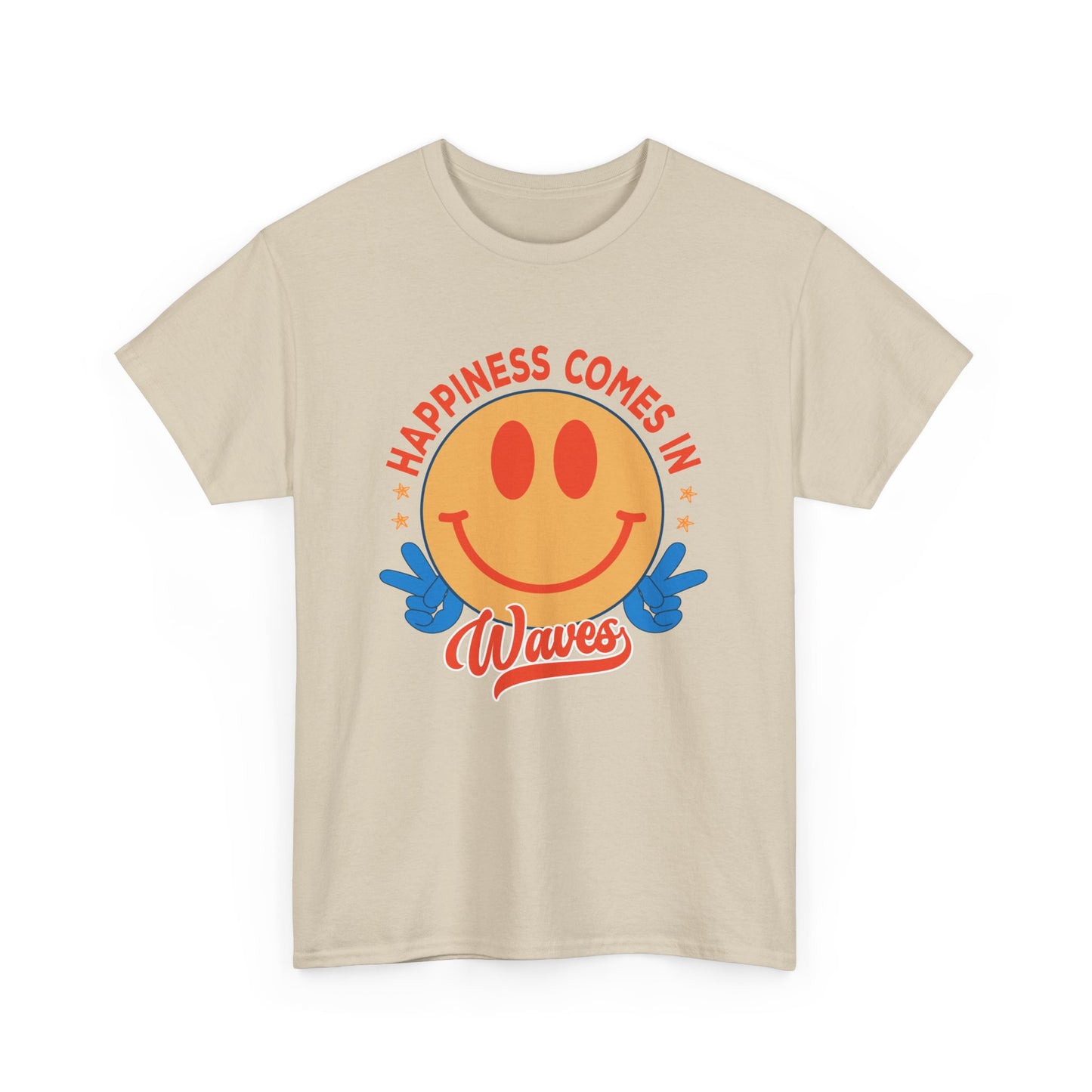 Retro Happiness Comes in Waves Unisex Tee