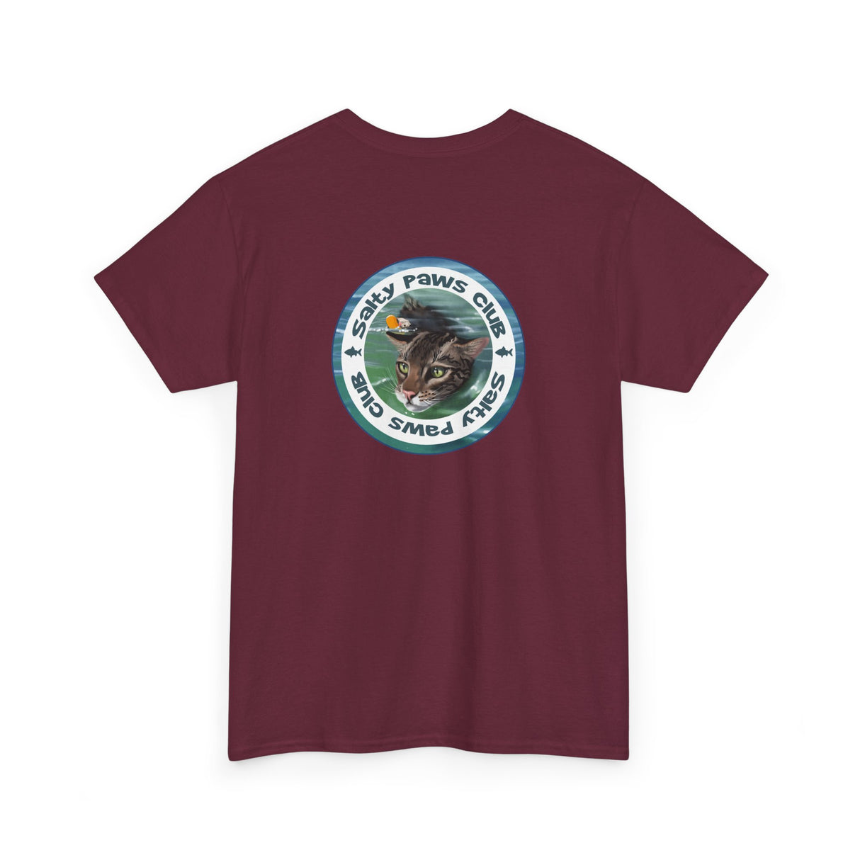 Salty Paws Club Tee — Flounder the Purrmaid & Life‑Vest Mouse Toy Shirt