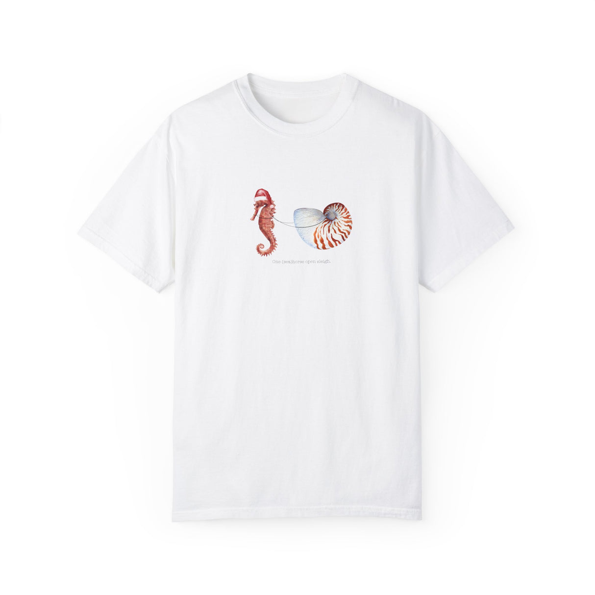 Comfort Color Sea Horse Open Sleigh Unisex T-shirt