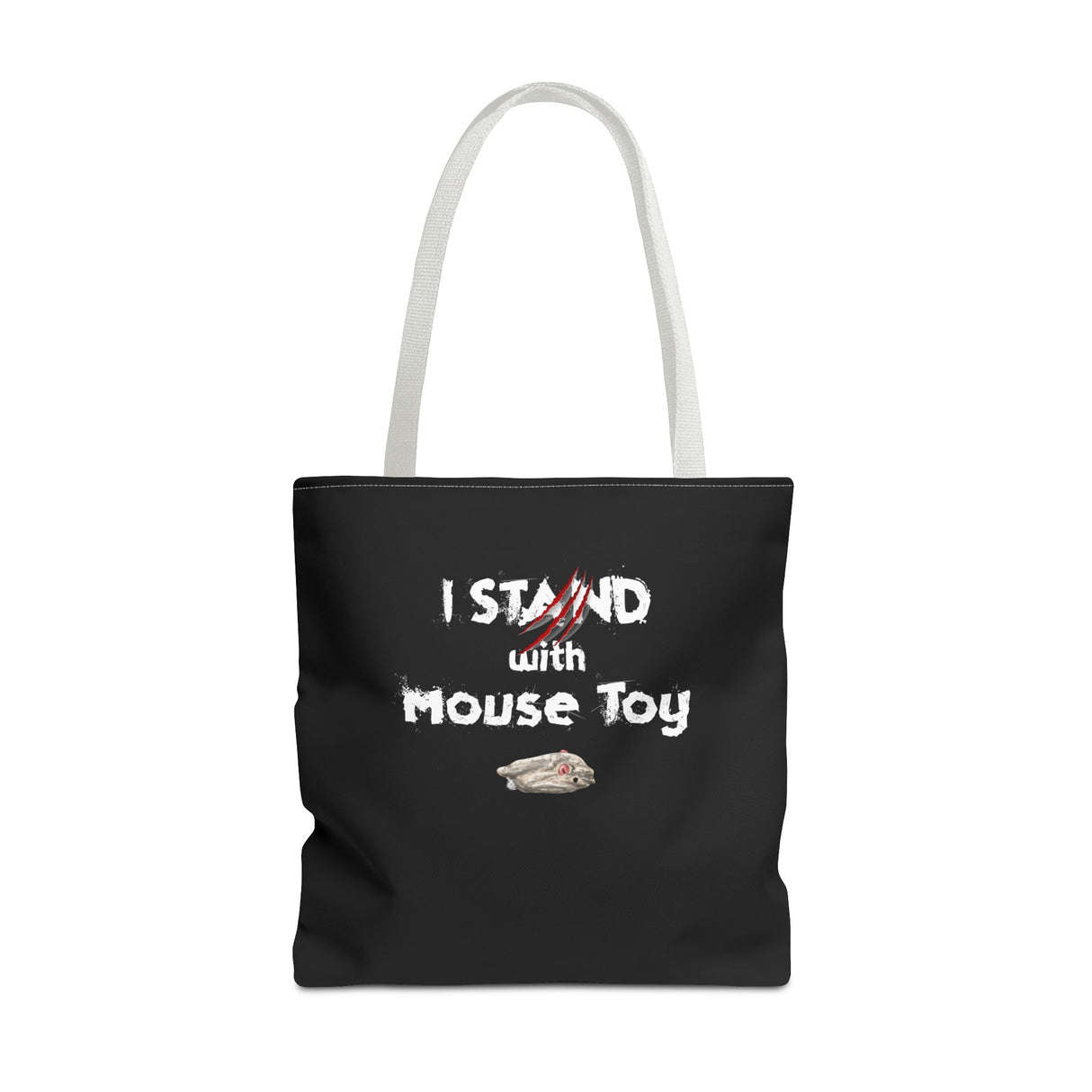 Mouse Toy Tote Bag - Hand Drawn Design by Nina
