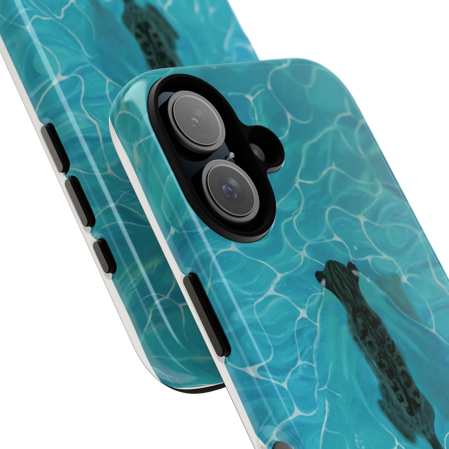 Phone Cases Purrmaid Painting featuring Flounder