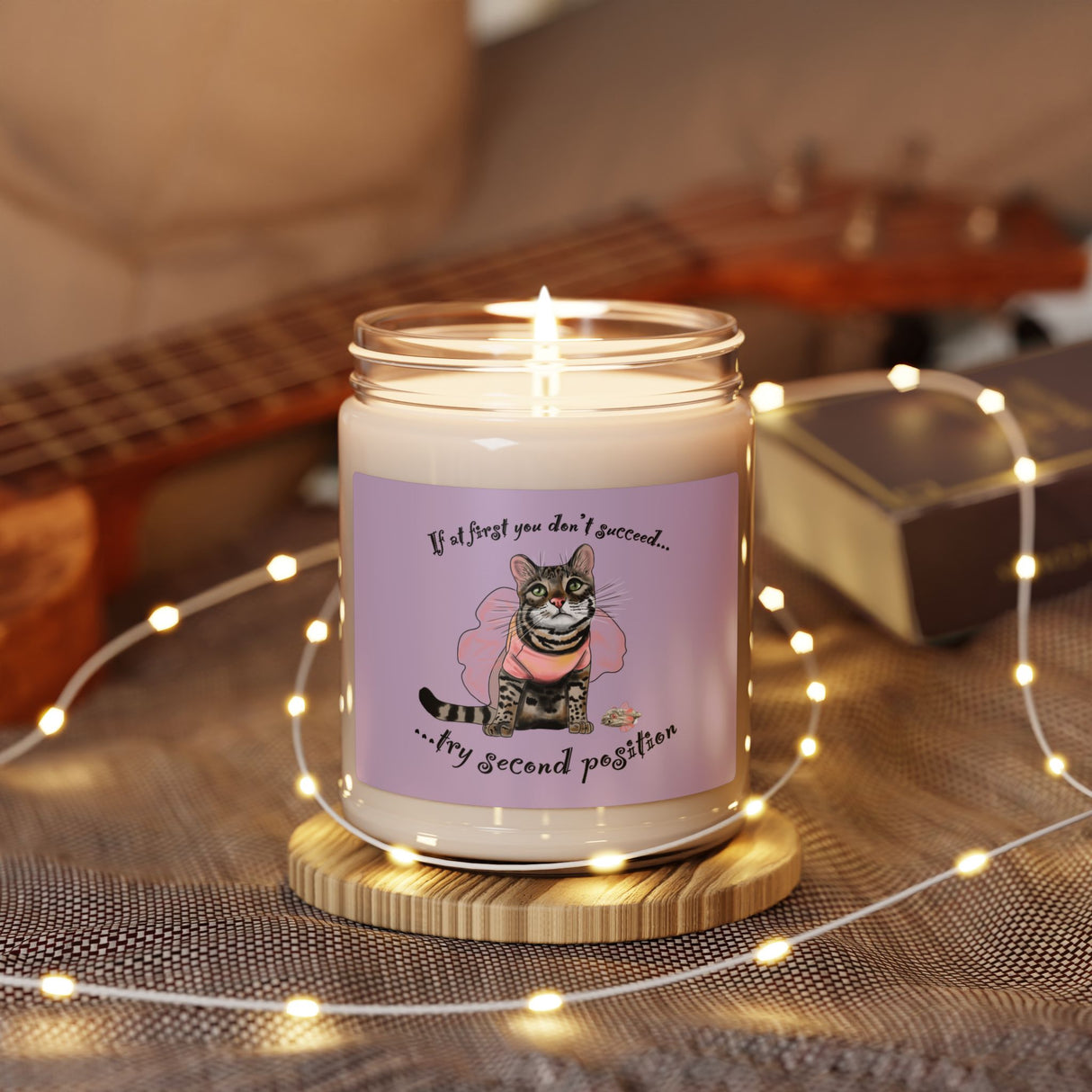 Soy Candle - Flounder and Mouse Toy Ballet Tutu Design by Nina