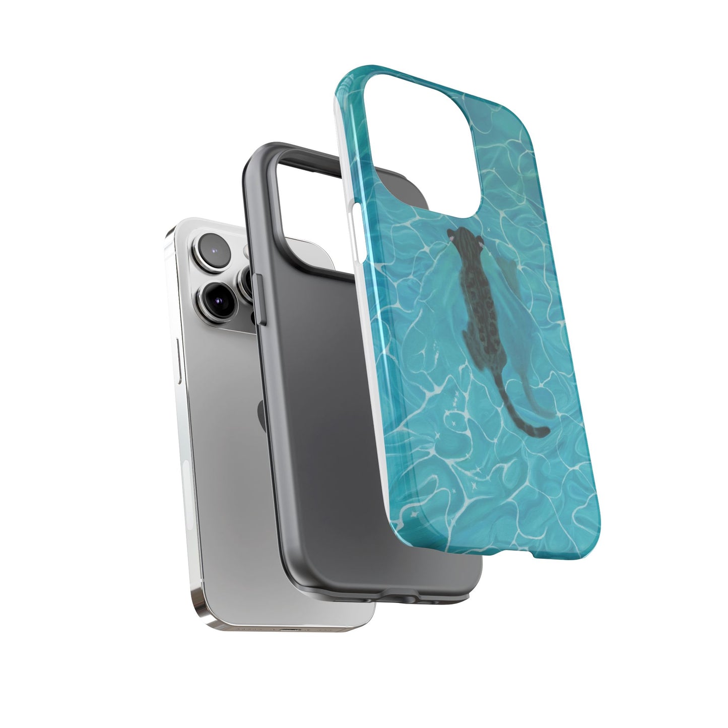 Phone Cases Purrmaid Painting featuring Flounder