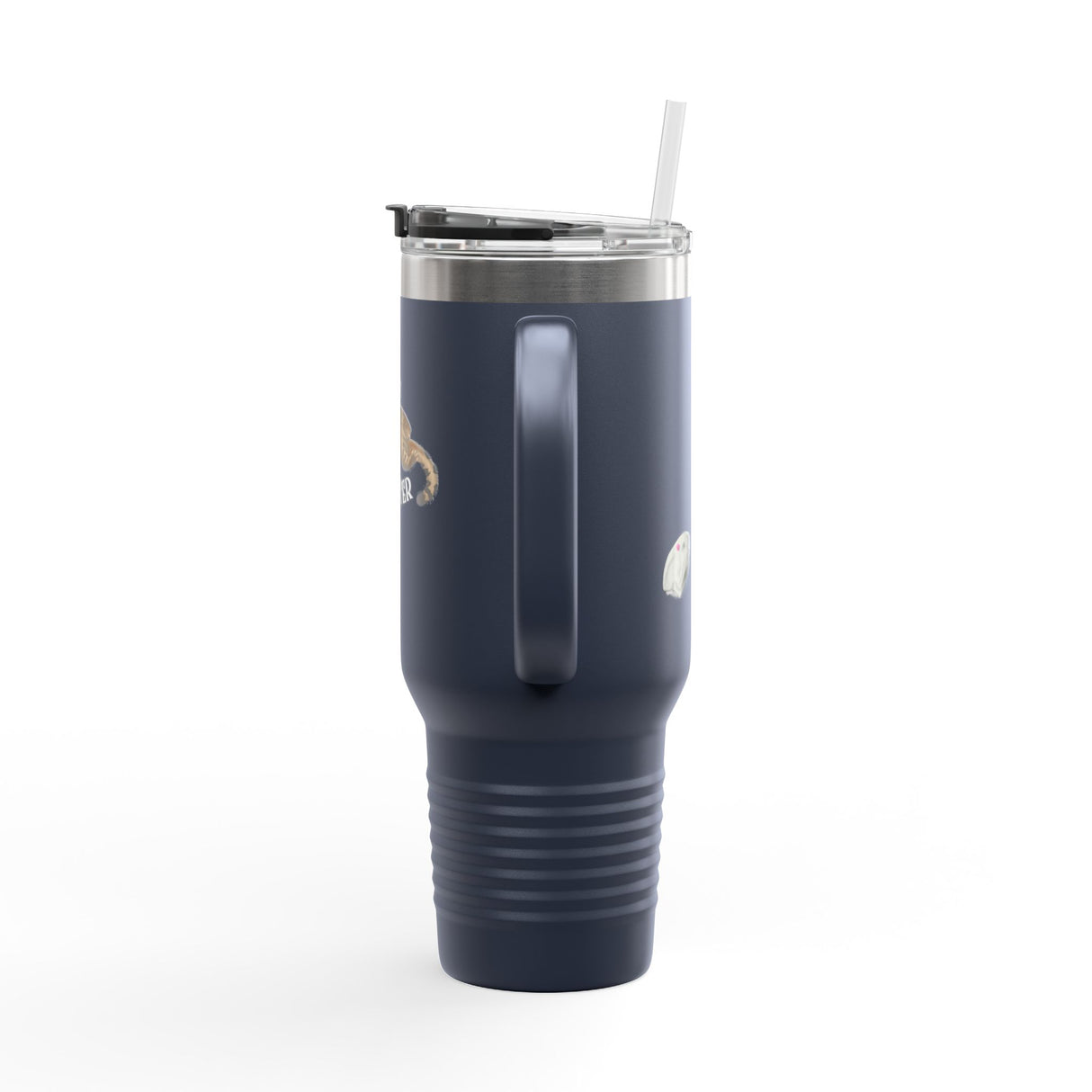 Insulated Travel Mug — "Competitive Rester" Flounder Design (40oz)