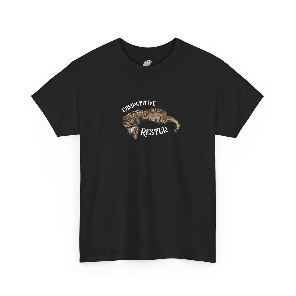 Flounder 'Competitive Rester' T-Shirt — Funny Resting Pose Tee