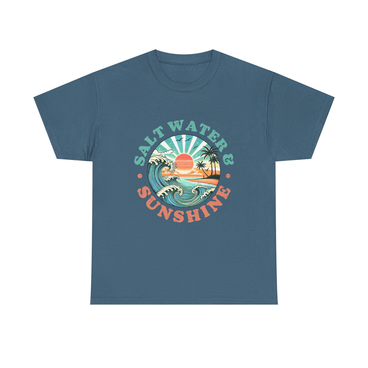 Coastal Saltwater & Sunshine Unisex Cotton T-Shirt