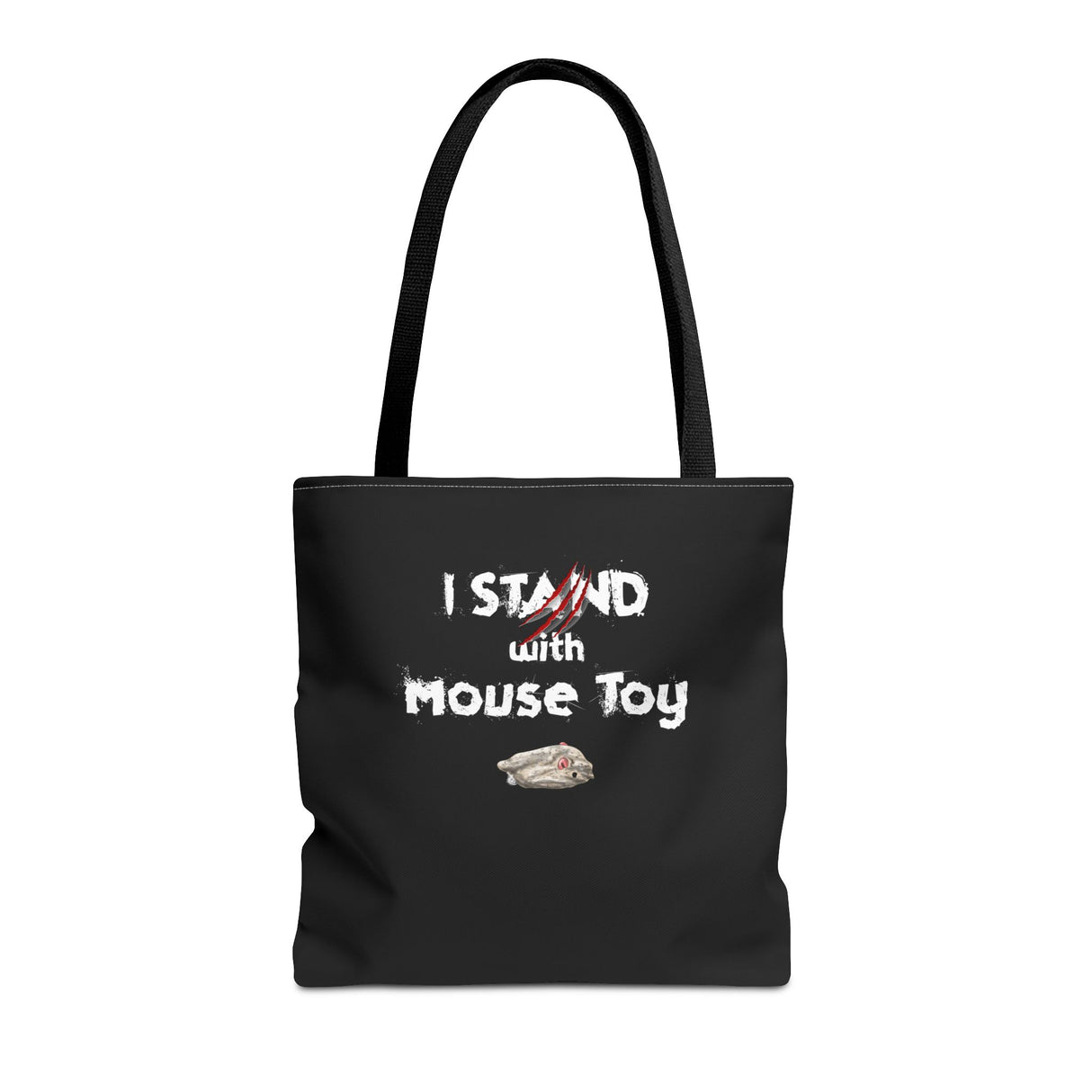 Mouse Toy Tote Bag - Hand Drawn Design by Nina