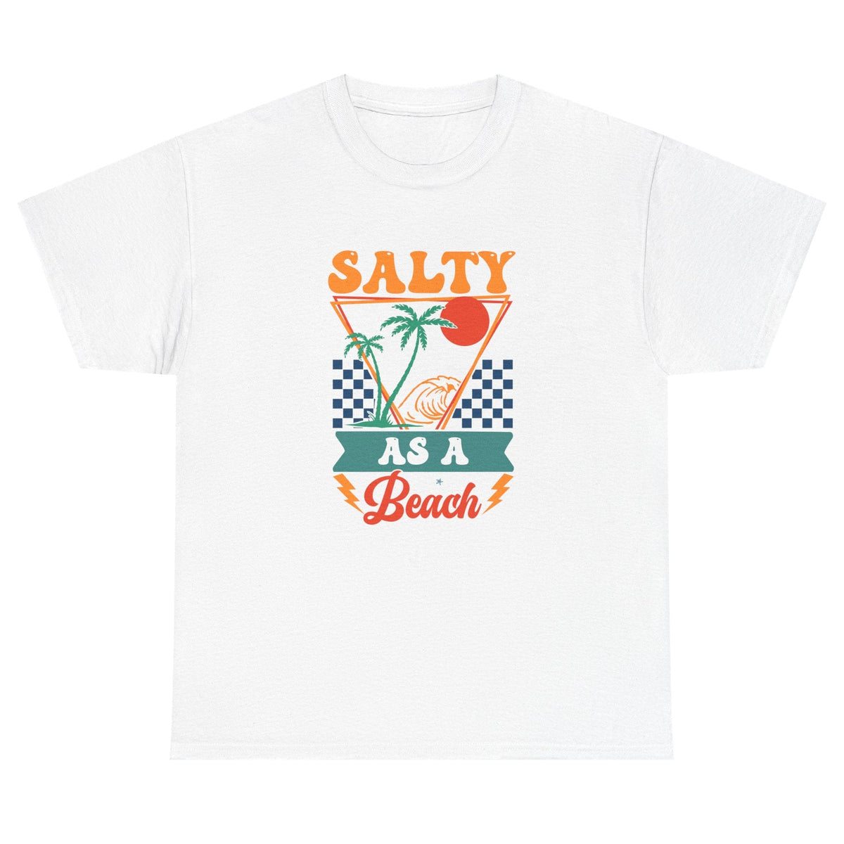 Salty As a Beach cotton tee in white
