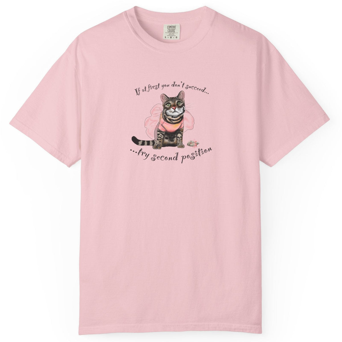T-Shirt Flounder and Mouse Toy Ballet Tutus Second Position Design by Nina, shown in Blossom