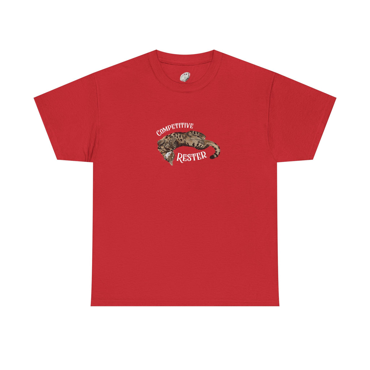 Flounder 'Competitive Rester' T-Shirt — Funny Resting Pose Tee