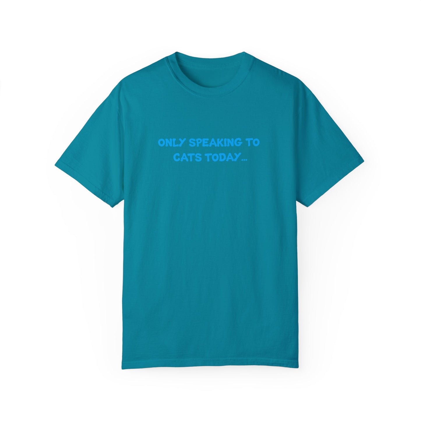 Only Speaking to Cats Today Funny Adult T-Shirt