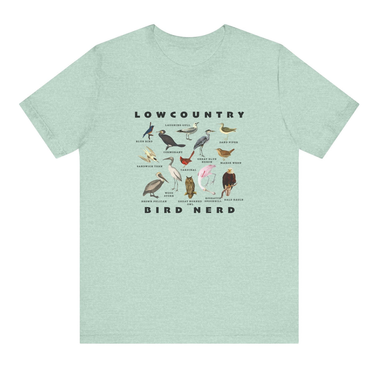Bird Species Unisex Tee - Lowcountry Bird Nerd Shirt