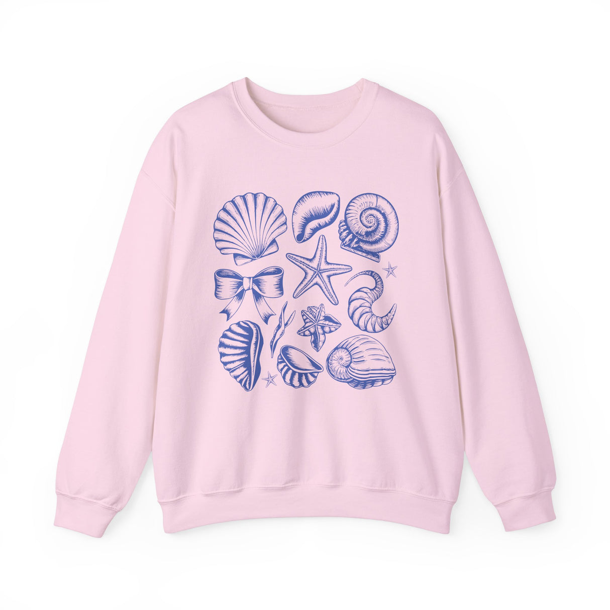 Blue Coastal Coquette Crewneck Sweatshirt