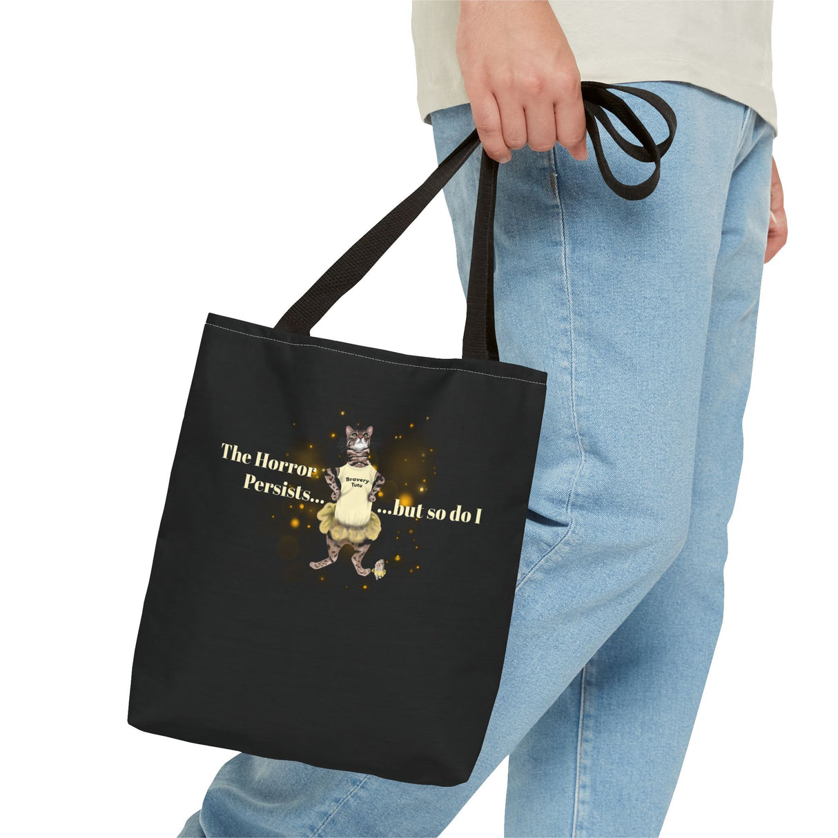 Tote Bag - Bravery Tutu Design with Flounder the Purrmaid and Mouse Toy