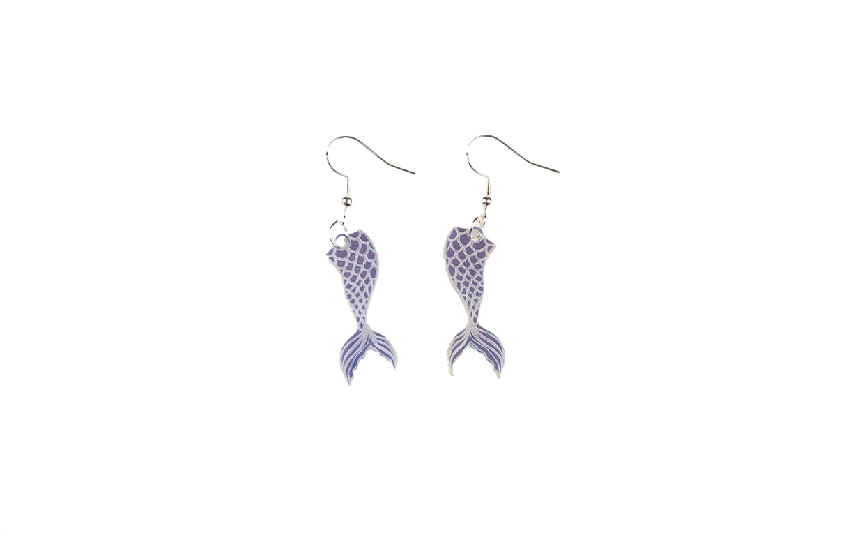 Mermaid Tail Ocean Earrings