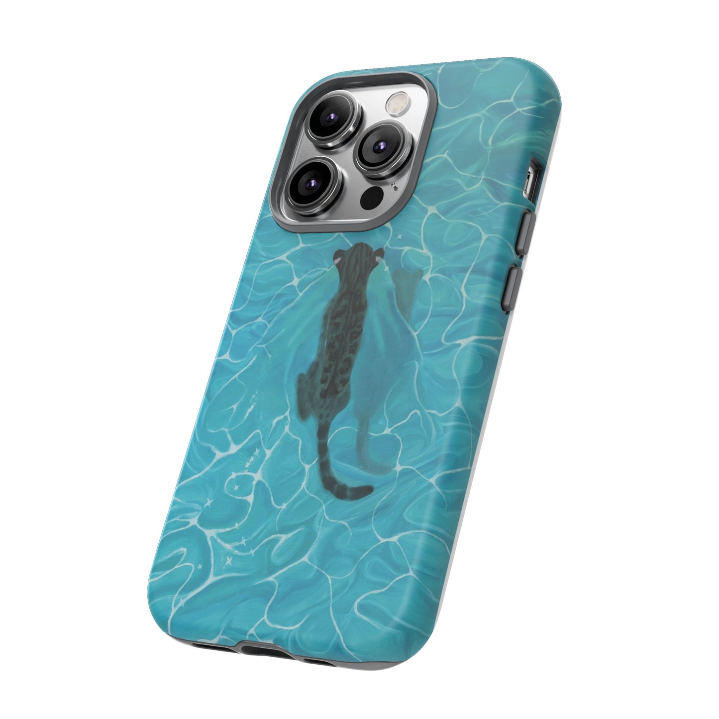 Phone Cases Purrmaid Painting featuring Flounder