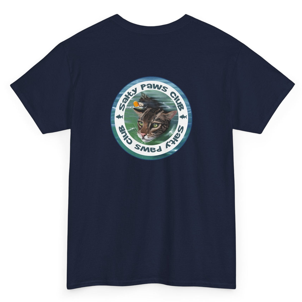 Salty Paws Club Tee - Flounder the Purrmaid & Life‑Vest Mouse Toy Shirt, additional product photo 9