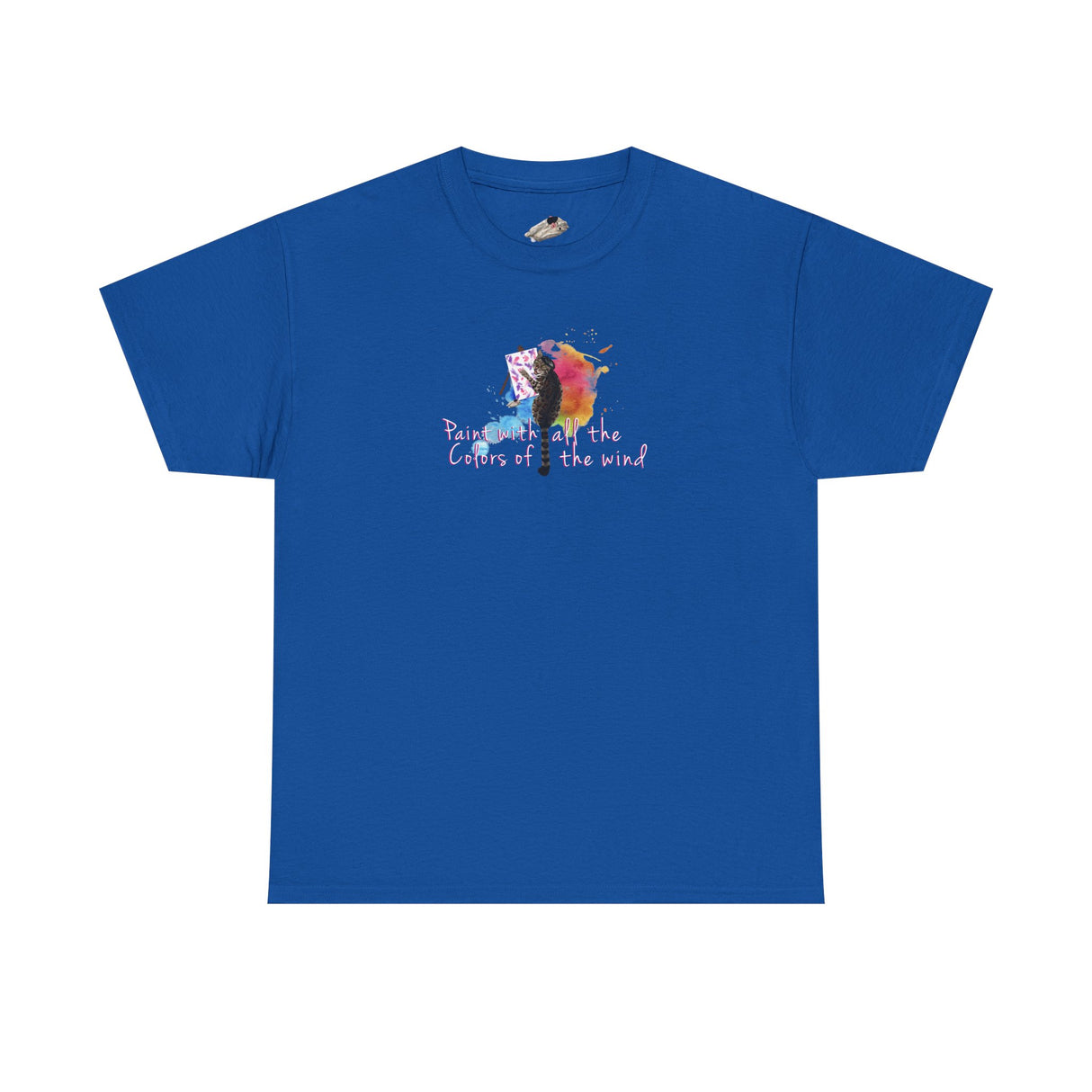 Flounder the Purrcasso T-Shirt — "Paint With All the Colors of the Wind" Cat Art Tee