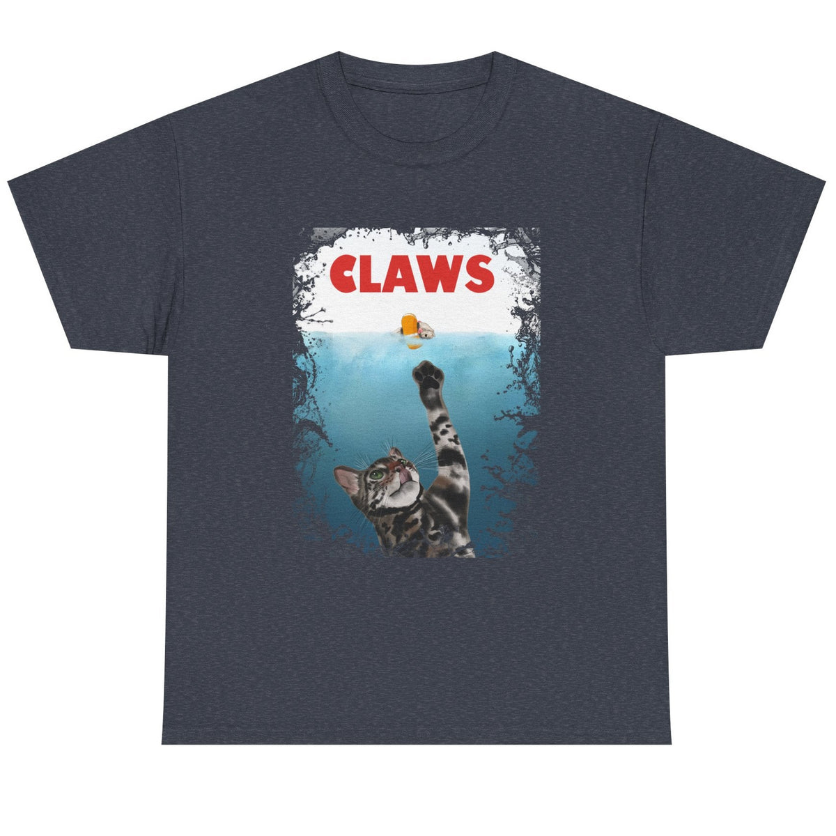 Funny Cat Claws Unisex Tee featuring Flounder and Mouse Toy
