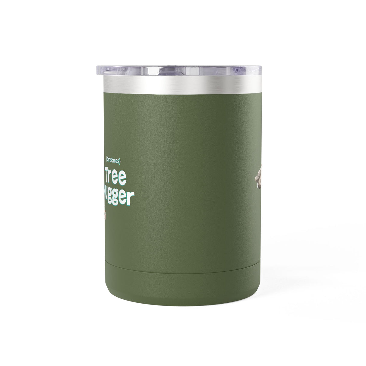 Coffee Mug Tumbler - Christmas Tree Hugger Design