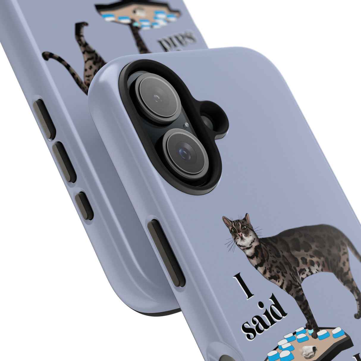 I Said What I Said Flounder Phone Case — Talking Pet Buttons Design