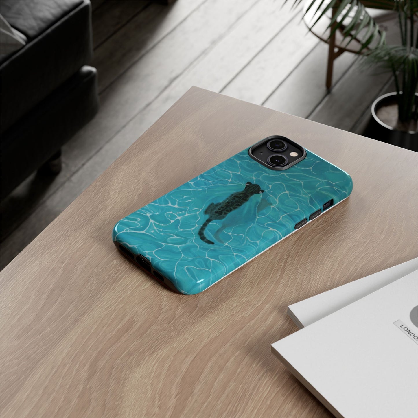 Phone Cases Purrmaid Painting featuring Flounder
