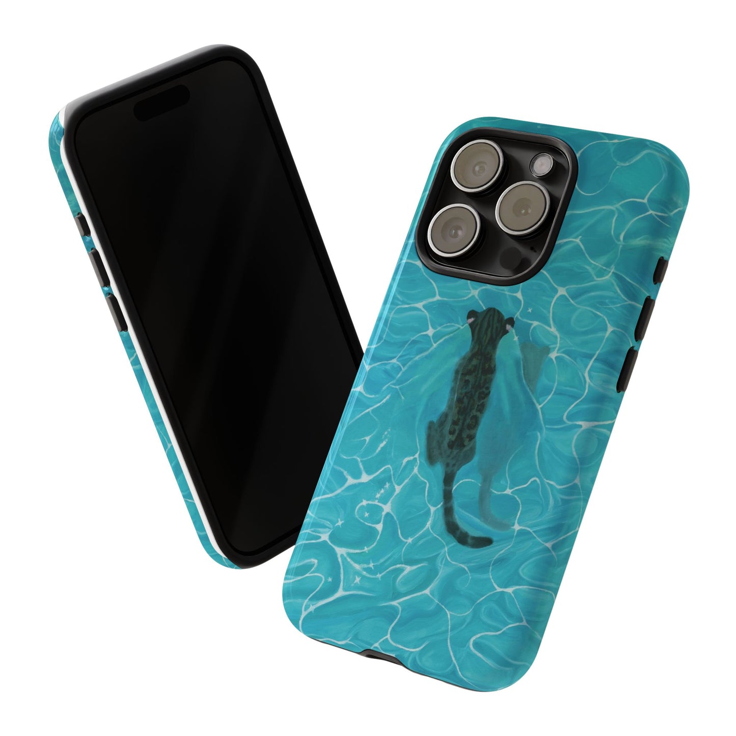 Phone Cases Purrmaid Painting featuring Flounder