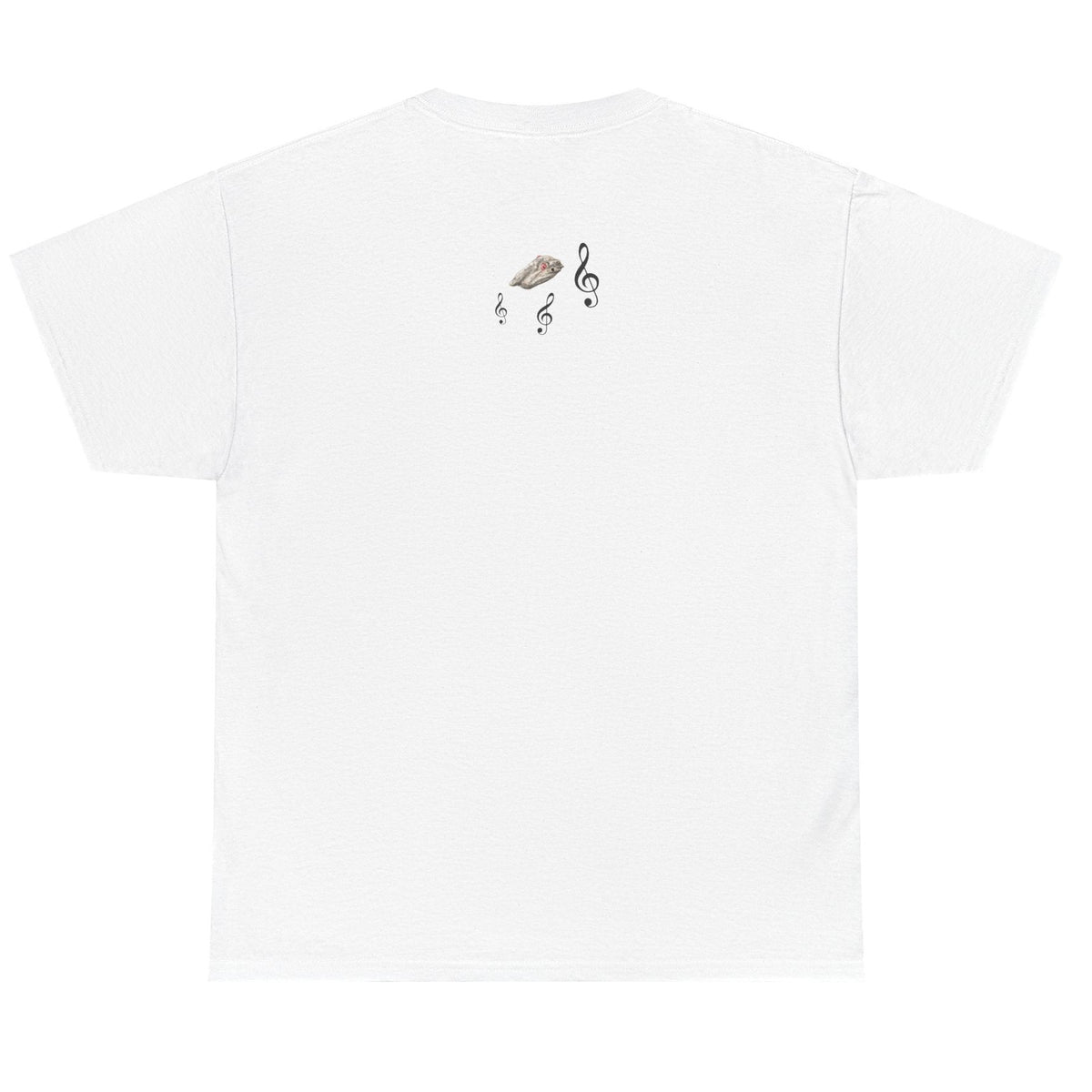 T-Shirt Treble Maker featuring Flounder the Purrmaid Playing Piano Design, additional product photo 2