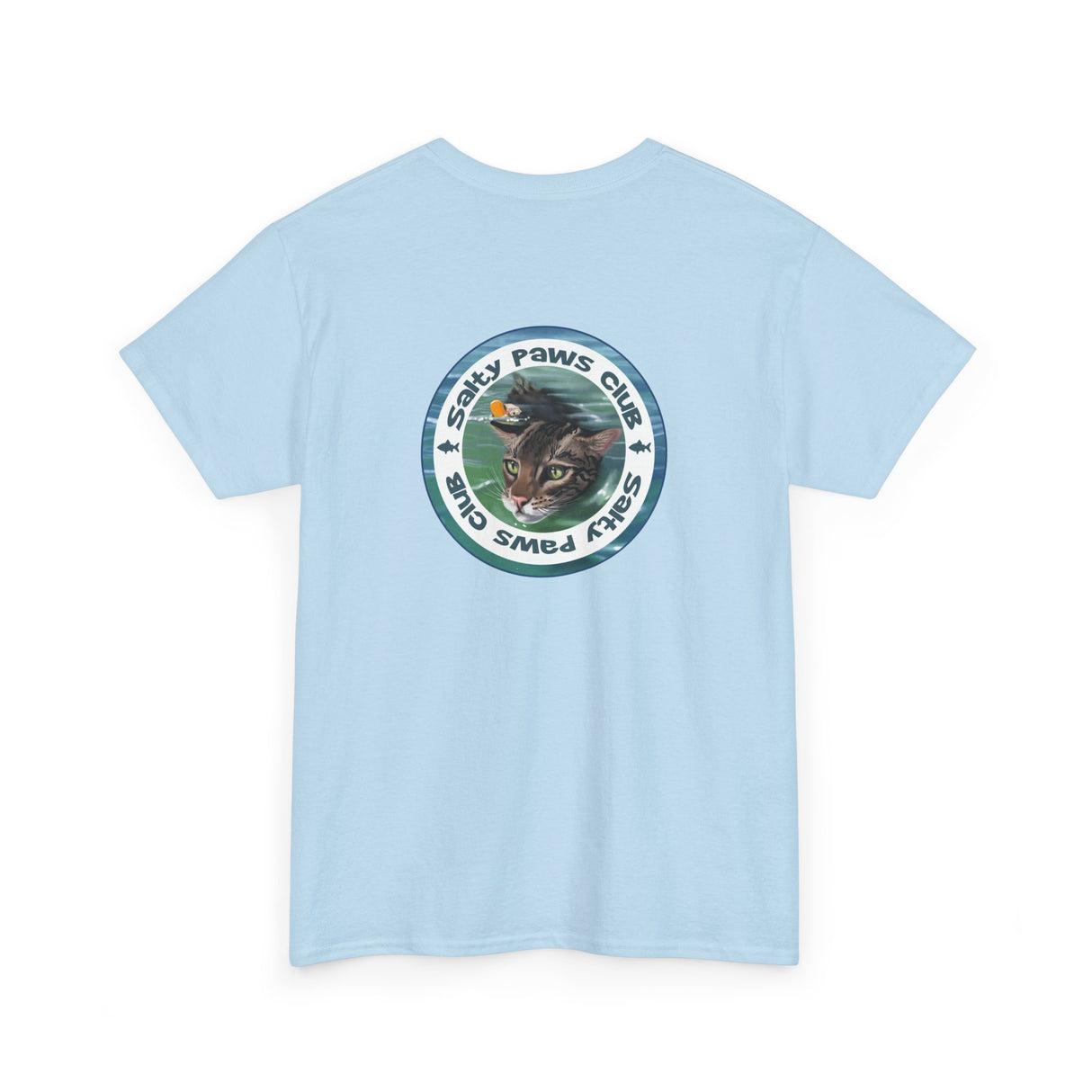 Salty Paws Club Tee — Flounder the Purrmaid & Life‑Vest Mouse Toy Shirt