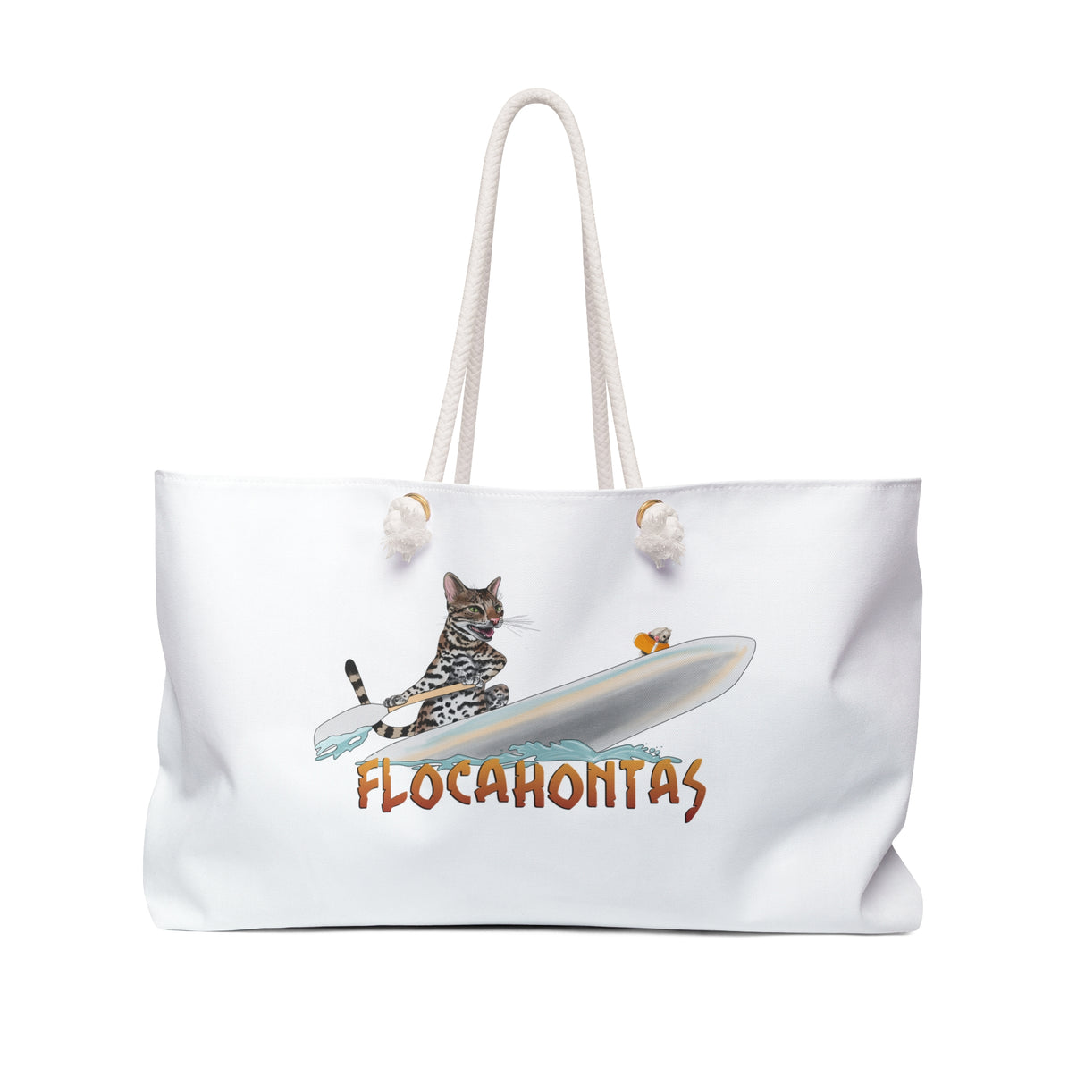 Weekender Bag Flocahontas featuring Flounder the purrmaid and Mouse Toy