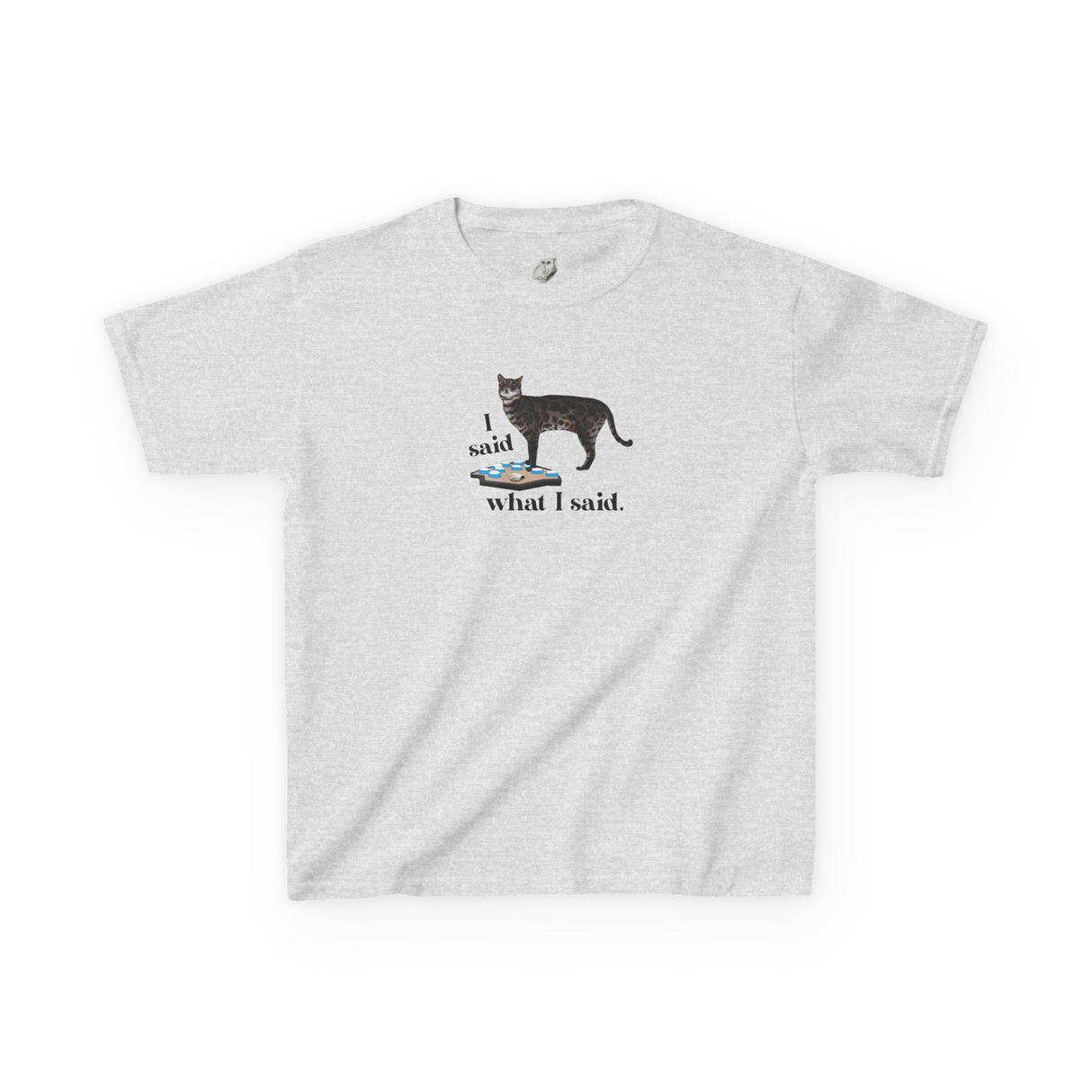 Kids Tee — "I Said What I Said" Flounder Talking Pet Buttons Design