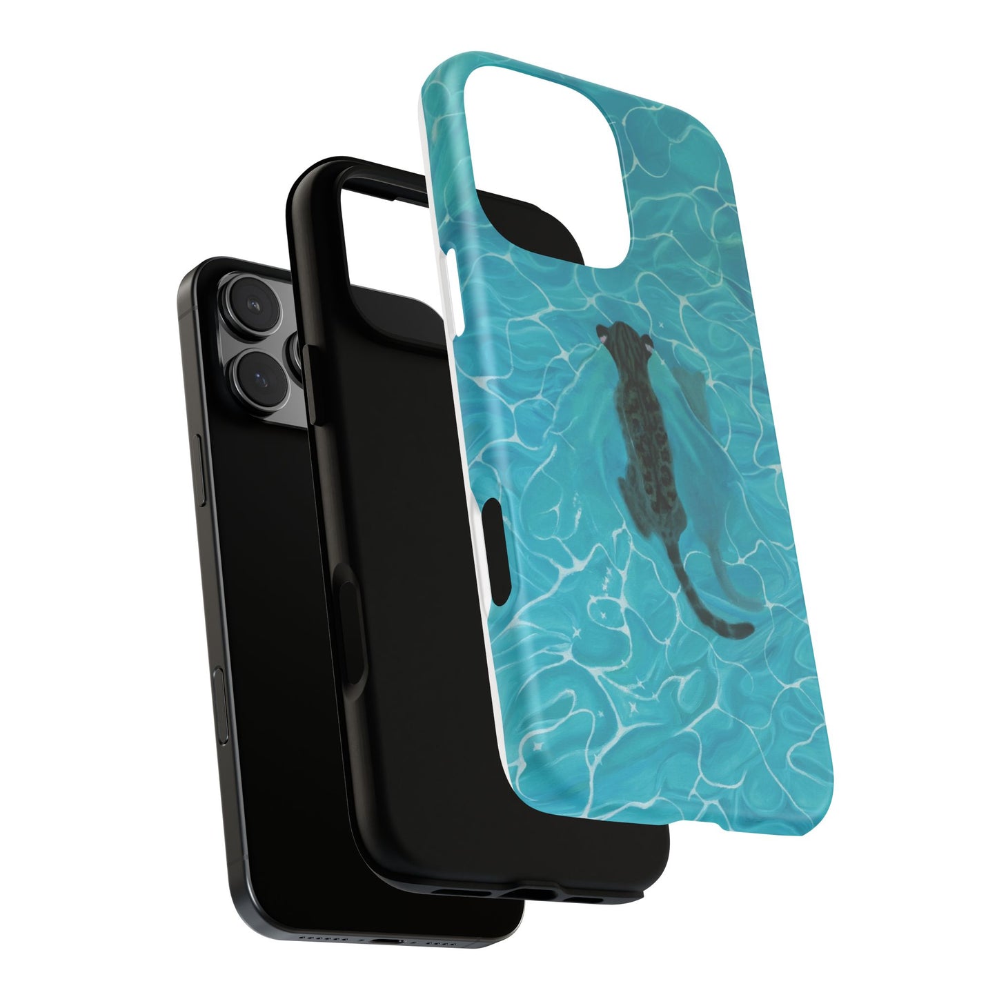 Phone Cases Purrmaid Painting featuring Flounder