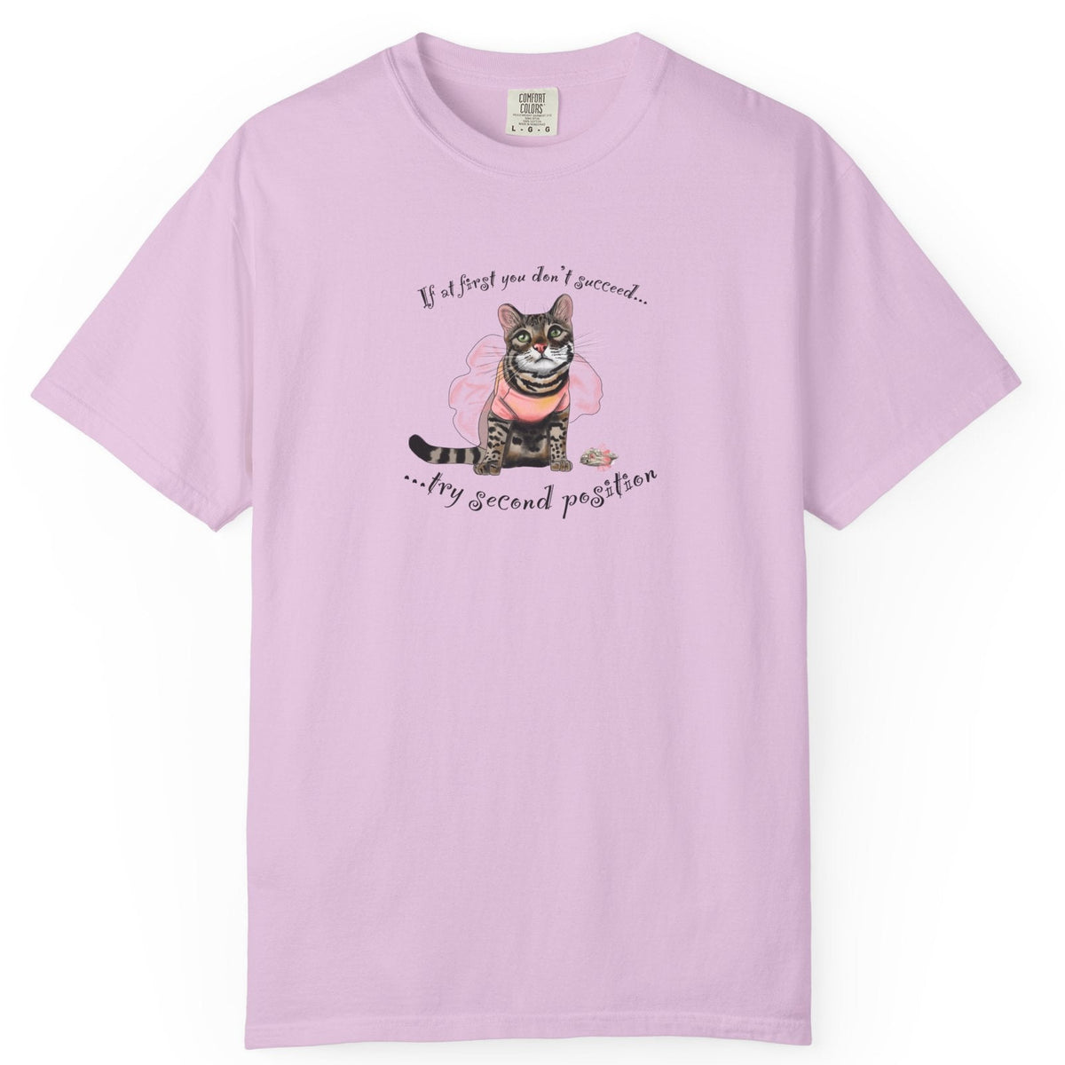 T-Shirt Flounder and Mouse Toy Ballet Tutus Second Position Design by Nina, shown in Orchid