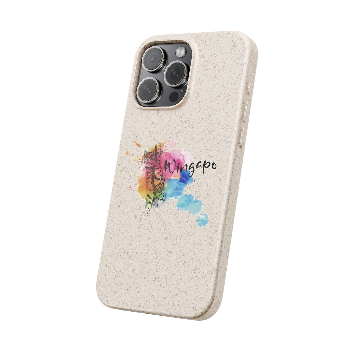 Phone Case - Wingapo Watercolor Design featuring Flounder the Purrmaid by Nina