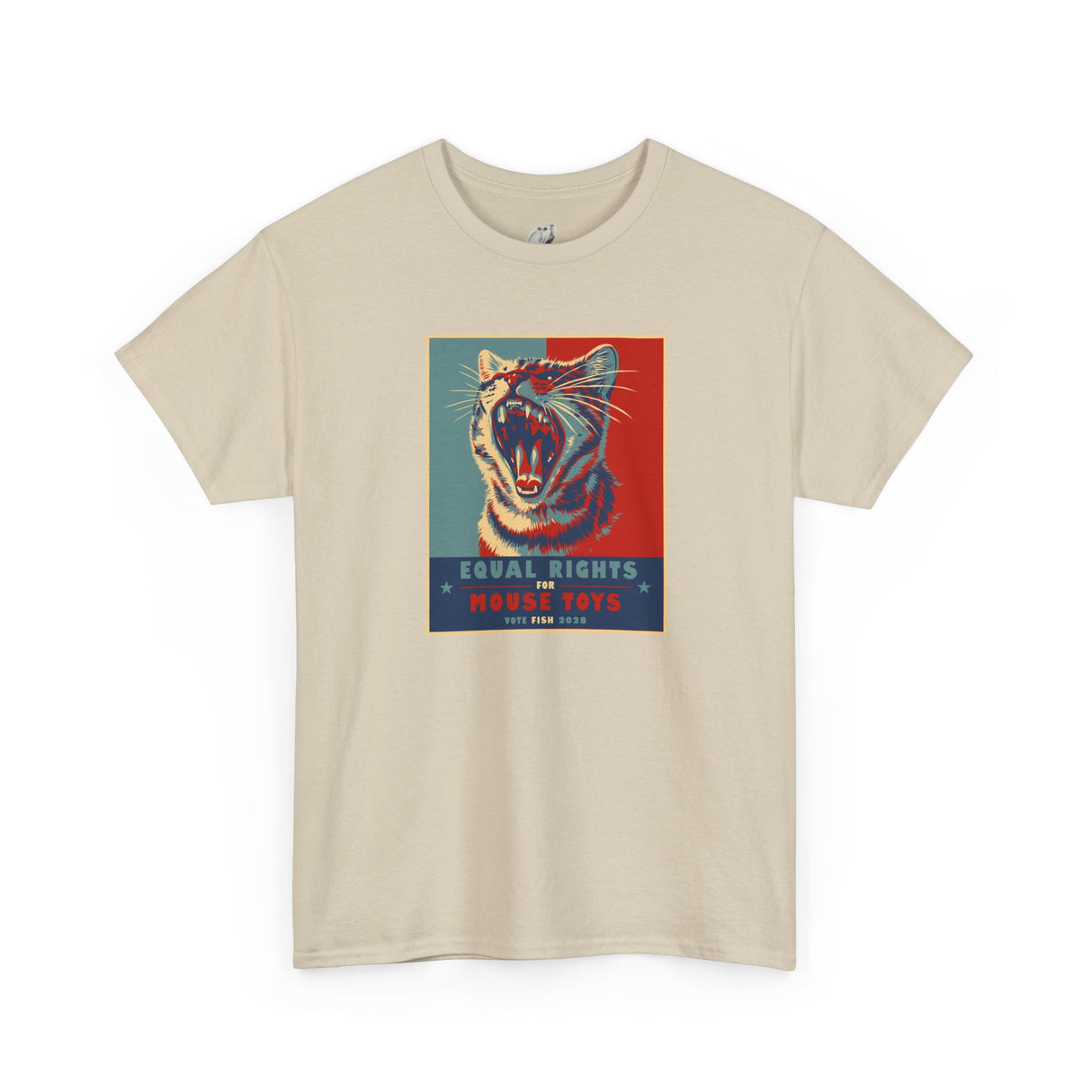 Vote Fish 2028 Flounder Tee — "Equal Rights for Mouse Toys" Funny Political Campaign T-Shirt