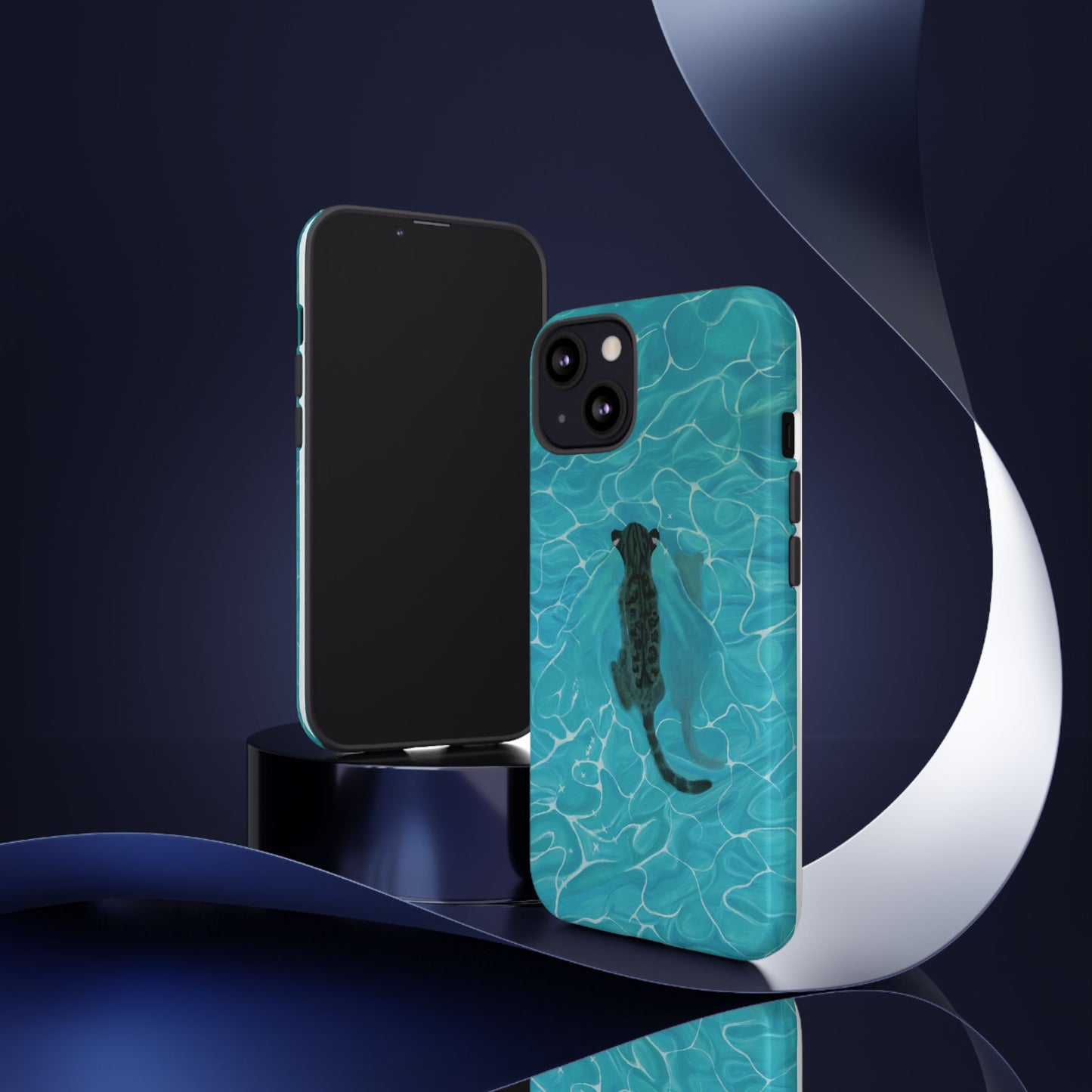 Phone Cases Purrmaid Painting featuring Flounder