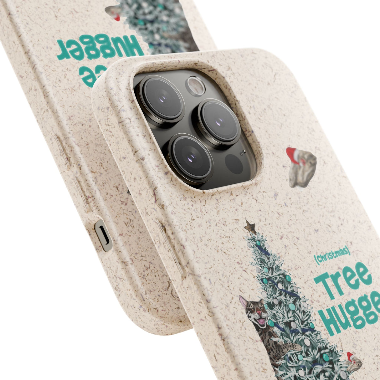 Phone Case with Christmas Tree Hugger Design