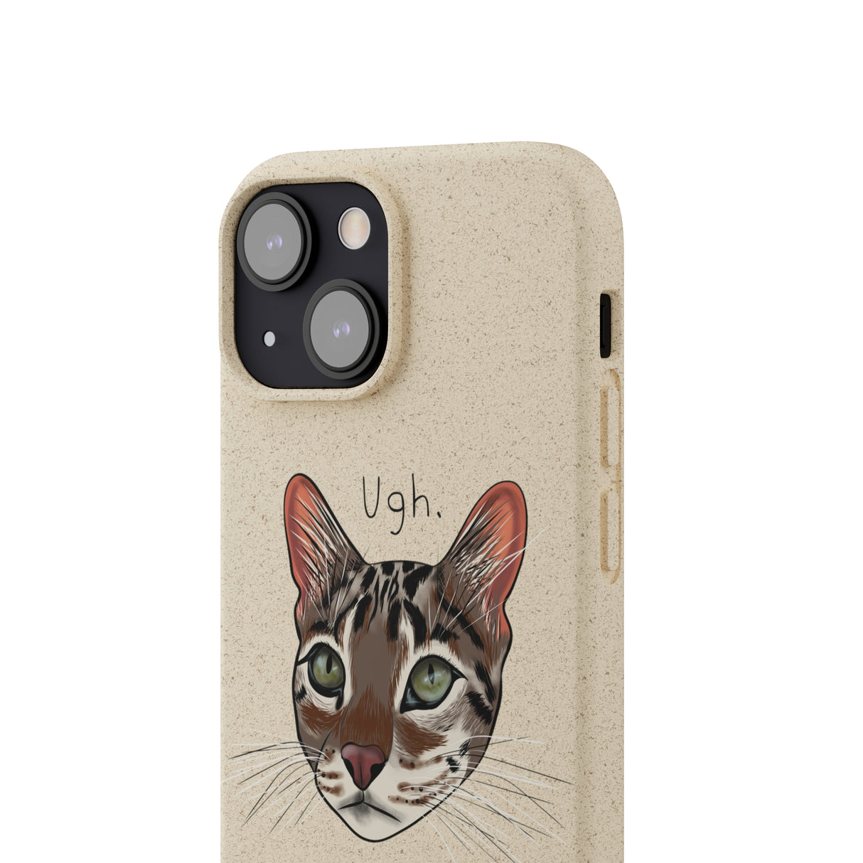 Flounder Cat UGH Biodegradable Phone Case – Eco-Friendly Protection with Personality